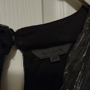 Black with shimmer evening dress